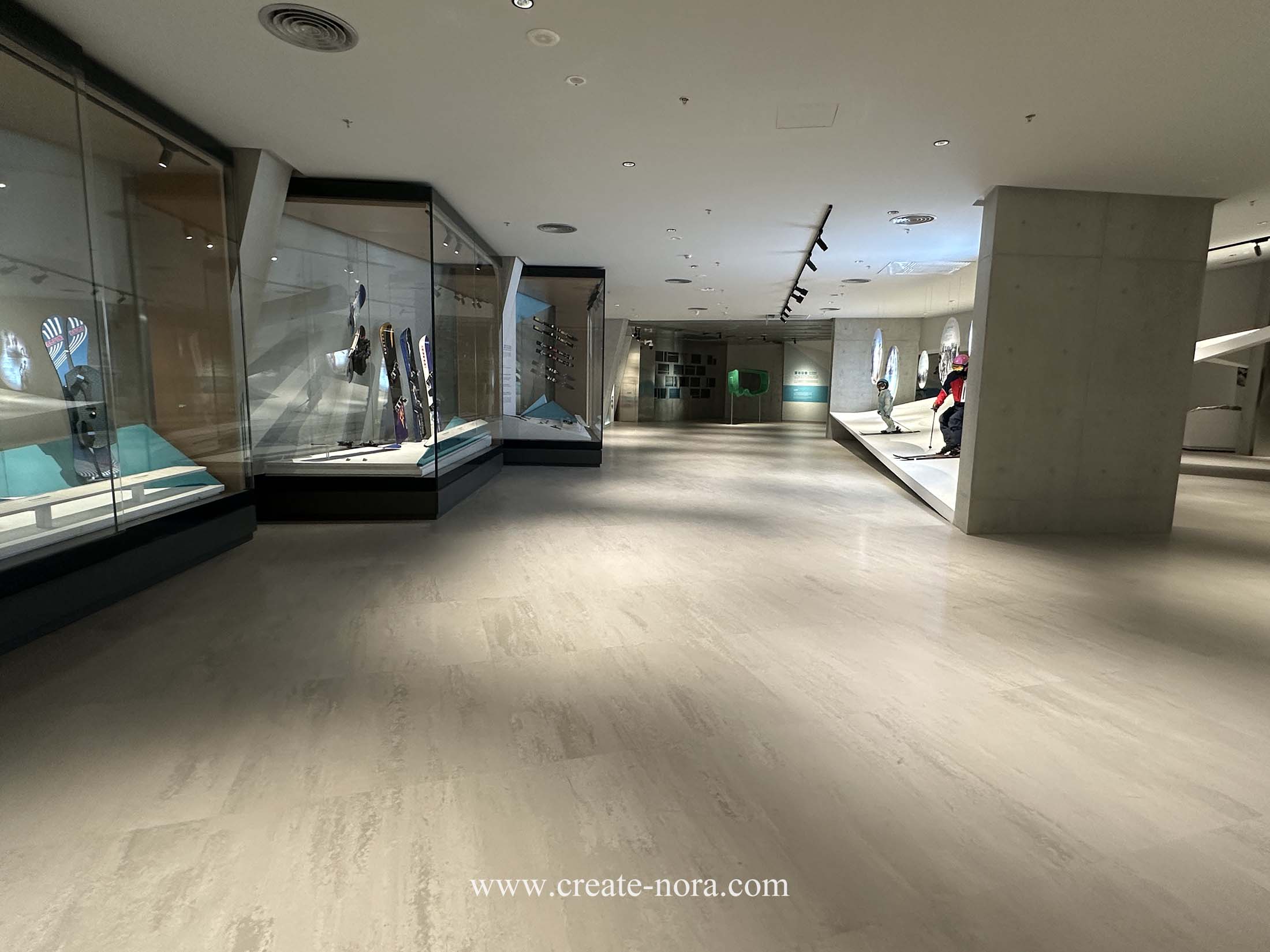 the photo of nora rubber flooring in winter sports Museum 7